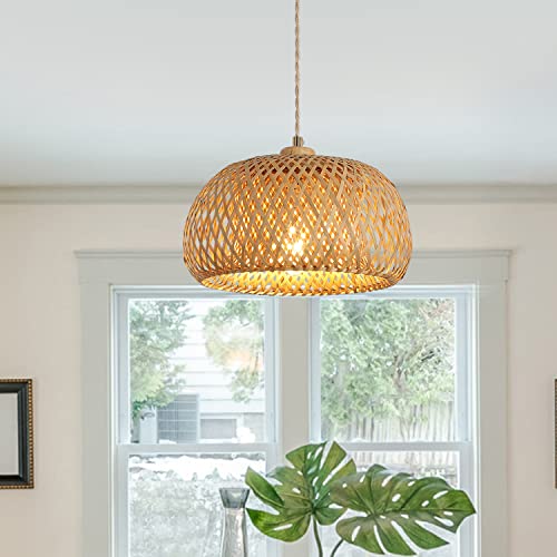 Bamboo Pendant Light Fixture One