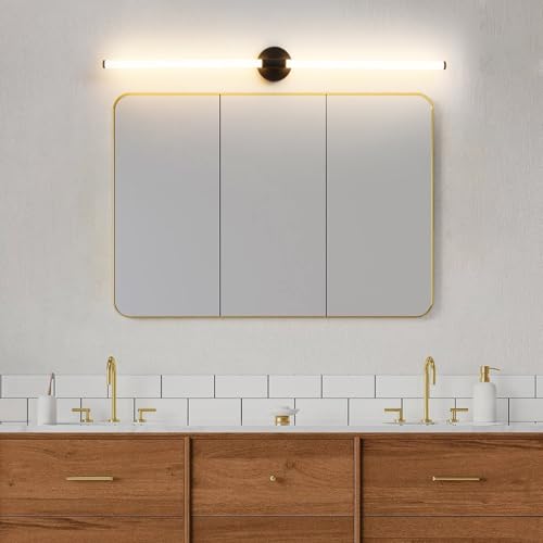Bathroom Vanity Lights 47" Long LED Vanity Light Bar Black