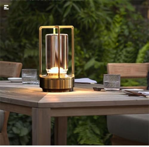 Rechargeable Cordless Small Metal Table Lamp