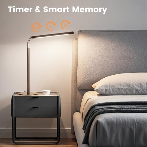 Brown LED Desk Lamp