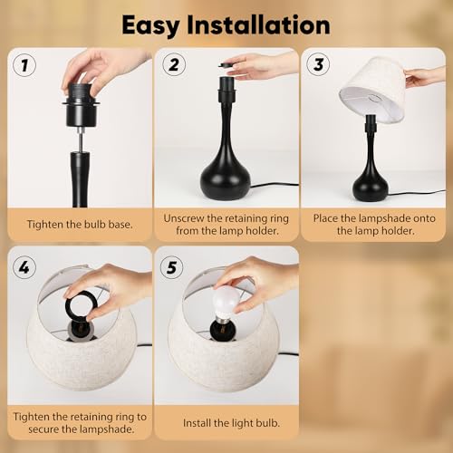 Touch Table Lamp for Bedroom Set of 2 (2 Count)