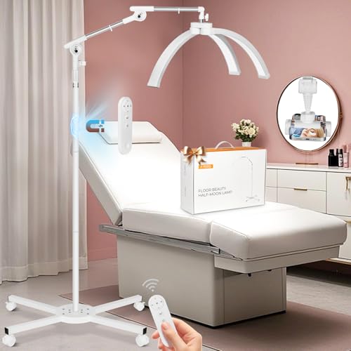 2026 Upgrade Lash Light for Eyelash Tech with 4 Wheel Rolling Base