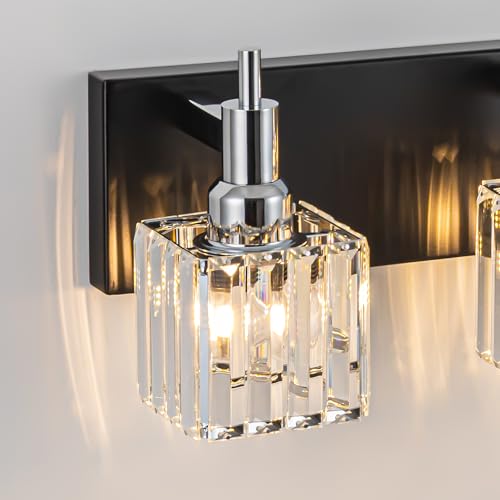 Black Chrome Bathroom Vanity Lights