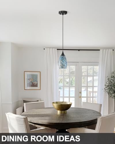 Vintage Art Blue Pebble Pendant Lighting
