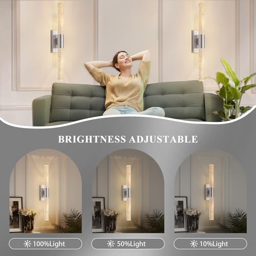 Battery Operated Wall Sconces Set of 2