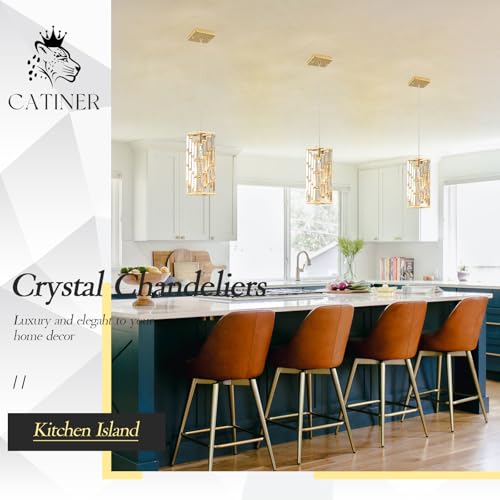 Gold Crystal Pendant Light