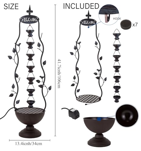 42" Outdoor Water Fountain 7