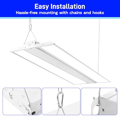 4FT 250W LED Linear High Bay Shop Light (4 Count)