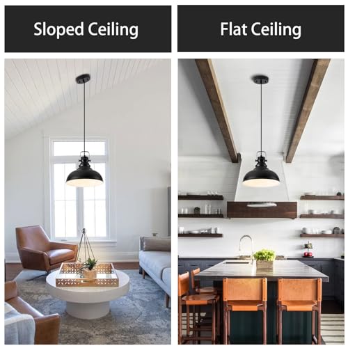 Industrial Pendant Light Fixture (2 Count)