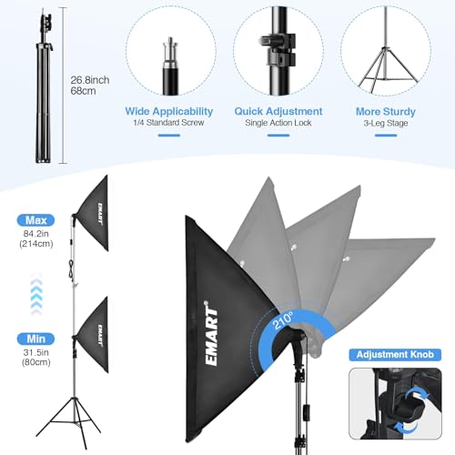 Softbox Photography Lighting Kit