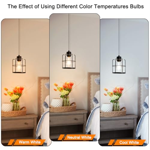 Black Plug In Pendant Light For Ceiling