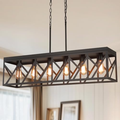 Rustic Farmhouse Metal Kitchen Island Lighting