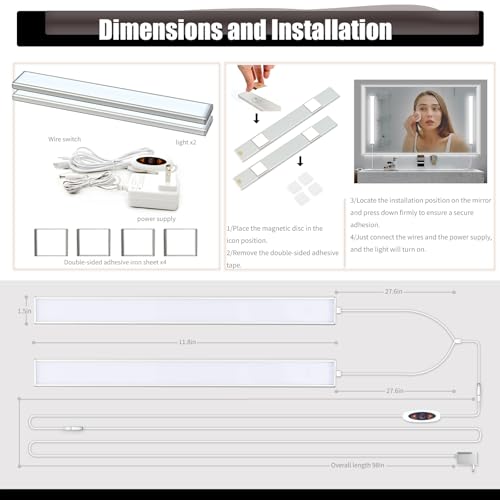 LED Vanity Light for Mirror