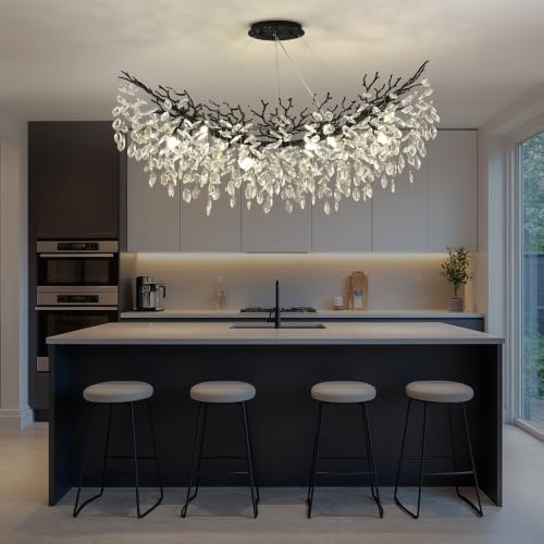 Rectangle Crystal Tree Branch Chandelier