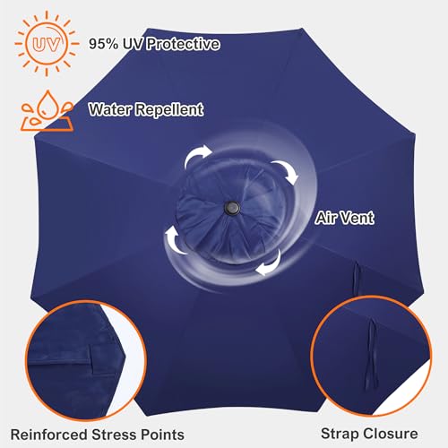 9ft Patio Umbrella Replacement Canopy