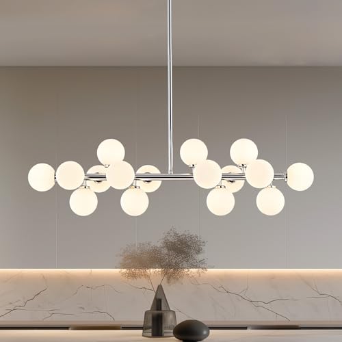 Glass Globe Sputnik Chandelier