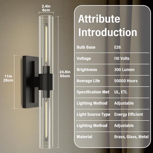 Black Wall Sconces Set of Two (160 Ounce)