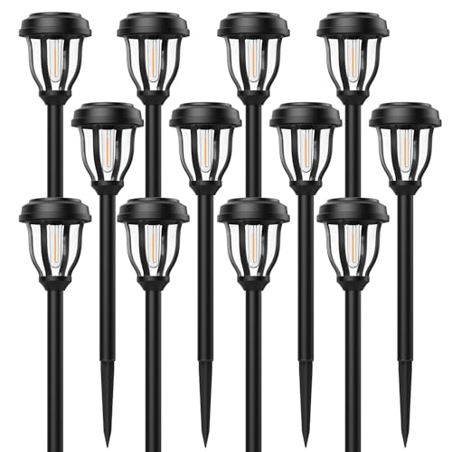 12 Pack Solar Lights Outdoor (12 Count)