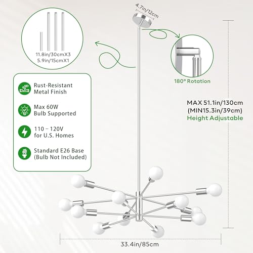 Sputnik Chandelier 12