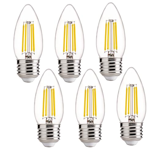 60W Equivalent LED Chandelier Light Bulbs (6 Count)