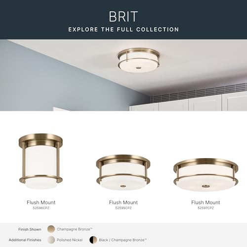 Brit 12" 2 Light Flush Mount Light