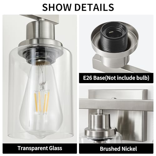 3 Light Bathroom Light Fixtures (3 Count)