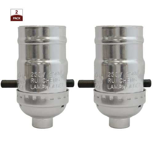 Push Through Lamp Socket for Incandescent or LED Bulbs (2 Count)