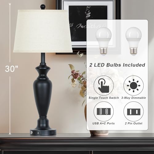 30" Tall Table Lamps Set of 2 (2 Count)