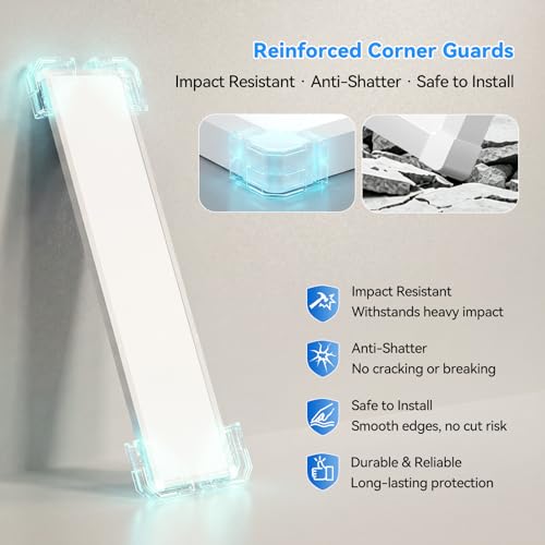 1Pack 1x4 LED Flat Panel Light Surface Mount with Wireless Switch