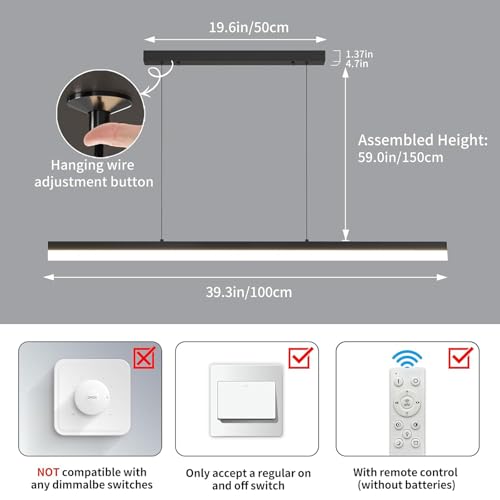 Modern Linear Pendant Light