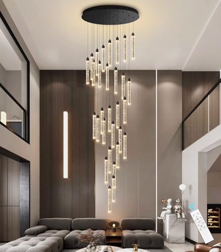 197" Long High Ceiling Chandelier 30