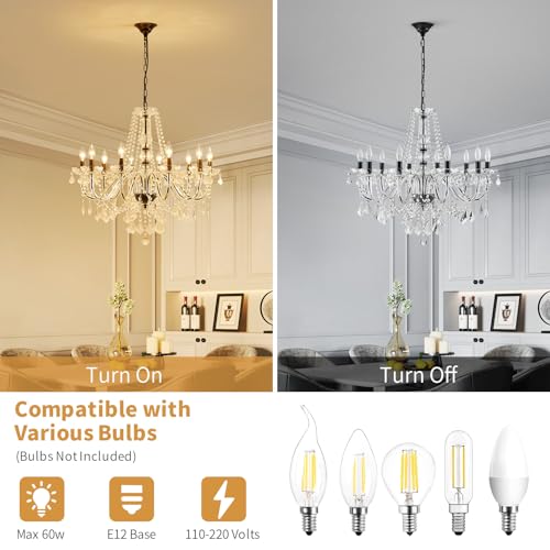 Large Crystal Chandelier