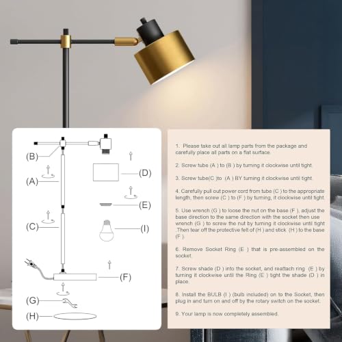 22.2" Modern Desk Lamp