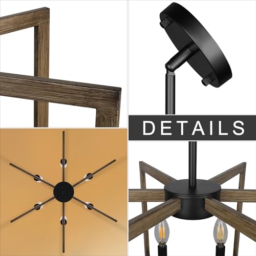 6 Light Modern Farmhouse Pendant Lights for Kitchen Island