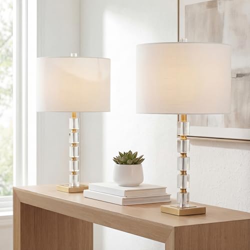 Claire Crystal Metal Lamp 28.5"