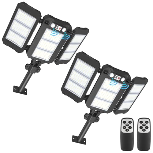 Solar Flood Lights Outdoor (2 Count)