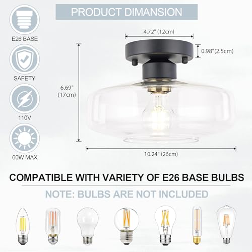 Semi Flush Mount Ceiling Light