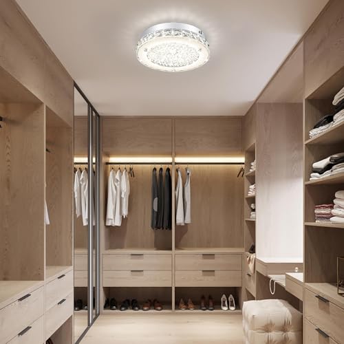 Crystal Ceiling Light Fixture Flush Mount LED Modern Ceiling Light