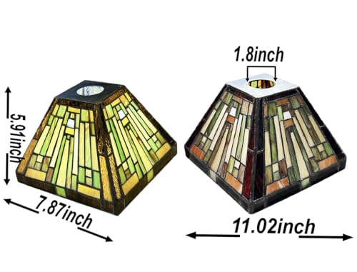 stained glass lampshade .glass replacement lampshade
