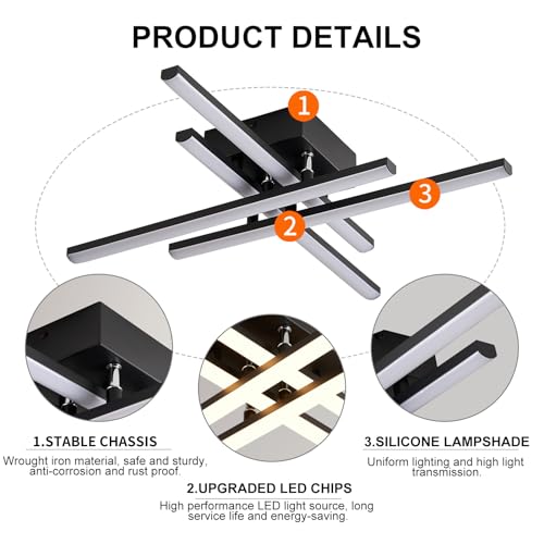 Modern LED Ceiling Light with Remote