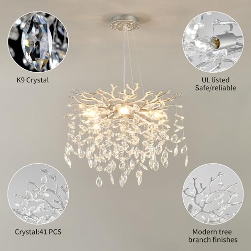18" Modern Tree Branch Chandelier 6