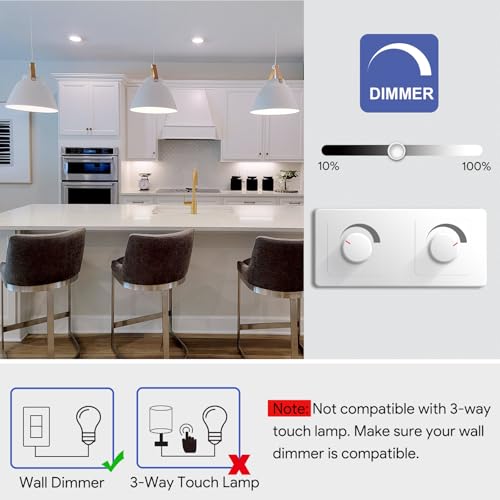 A19 Dimmable LED Light Bulbs (12 Count)