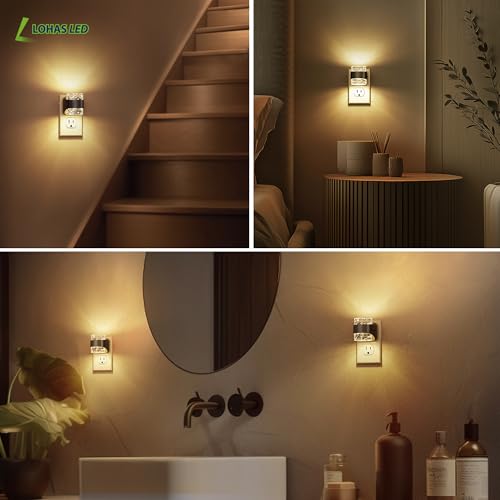 Night Light 2 Pack 3000K Bubble Night Lights Plug into Wall (2 Count)