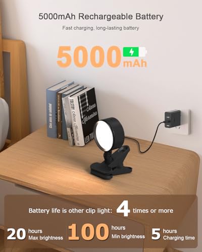 Clip on Light 5000mAh Rechargeable Battery