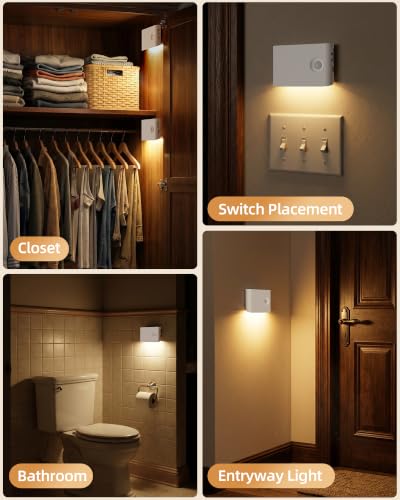 4 Pack Motion Sensor Night Lights Indoor (4 Count)