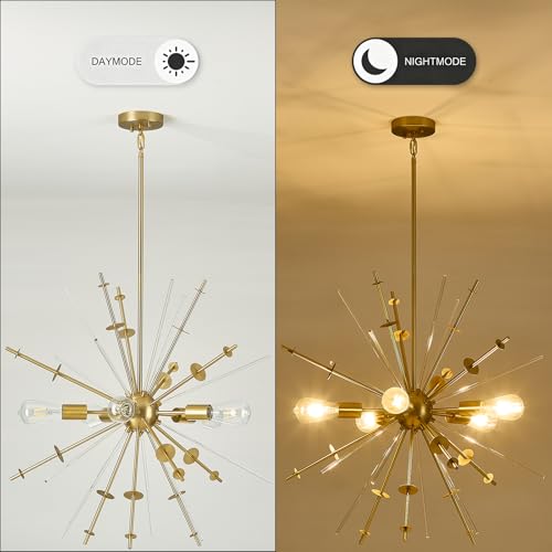 Gold Sputnik Chandelier