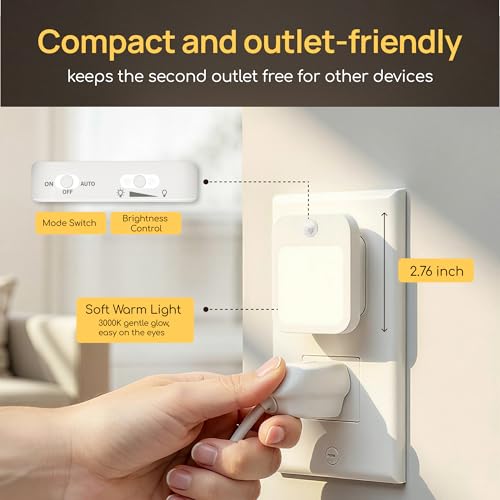 Plug in Night Light with Motion Sensor (4 Count)