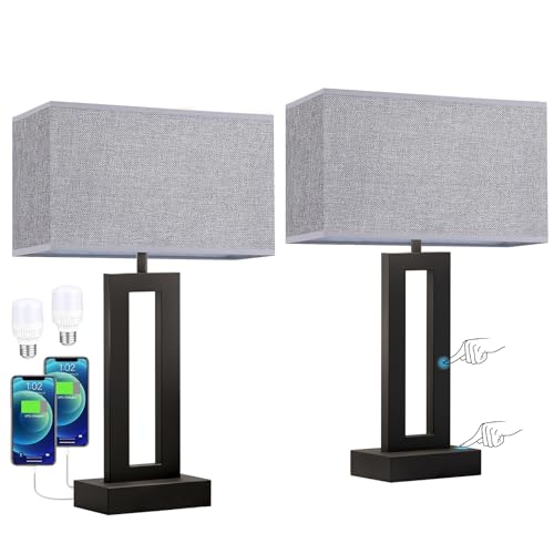 Nightstand Table Lamps for Bedrooms Set of 2 (2 Count)