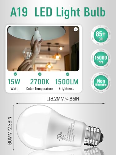 6 Pack LED Light Bulbs 100 Watt Equivalent (6 Count)