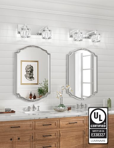 Crystal Vanity Lights for Bathroom (2 Count)